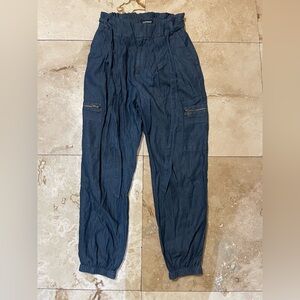 Express Dark Blue Cargo Pants